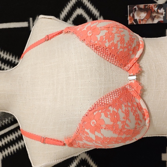 🥰EUC Victoria's Secret Dream Angels Wicked Push Up Front Close Racerback, 32DD - Picture 9 of 13